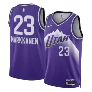 Men's Utah Jazz MARKKANEN #23 Purple Swingman Jersey 2023/24 - City Edition - thejerseys