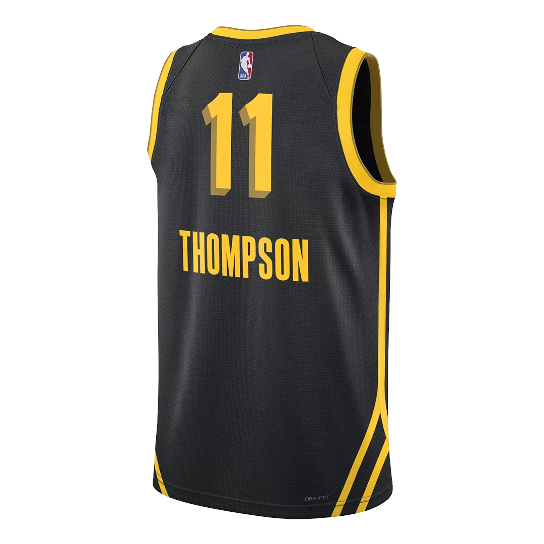 Men's Golden State Warriors THOMPSON #11 Black Swingman Jersey 2023/24 - City Edition - thejerseys
