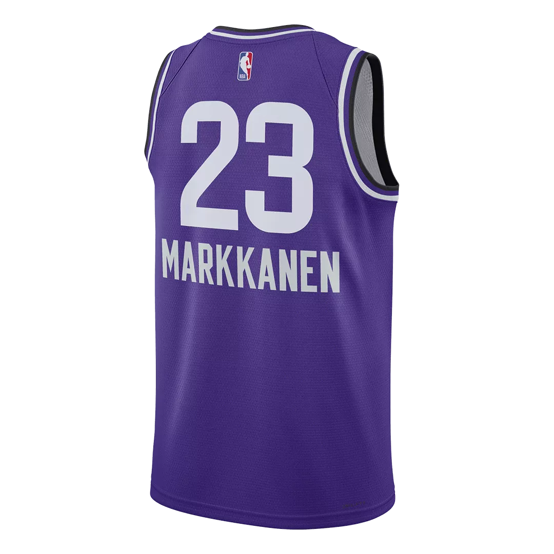 Men's Utah Jazz MARKKANEN #23 Purple Swingman Jersey 2023/24 - City Edition - thejerseys