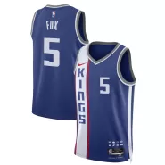 Men's Sacramento Kings De'Aaron Fox #5 Blue Swingman Jersey 2023/24 - City Edition - thejerseys