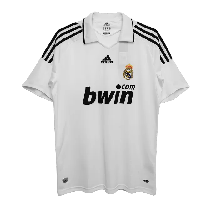 Real Madrid Home Retro Soccer Jersey 2008/09 - thejerseys