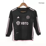 Kid's Inter Miami CF Away Long Sleeve Jerseys Kit(Jersey+Shorts) 2023/24 - thejerseys