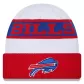 Men NFL Buffalo Bills White&Red Cuffed Knit Hat 2023 - thejerseys