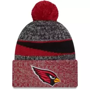 Men NFL Arizona Cardinals Red Cuffed Knit Hat With Pom 2023 - thejerseys