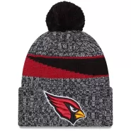 Men NFL Arizona Cardinals Black Cuffed Knit Hat With Pom 2023 - thejerseys