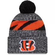 Men NFL Cincinnati Bengals Black Cuffed Knit Hat With Pom 2023 - thejerseys