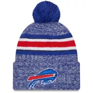 Men NFL Buffalo Bills Royal Cuffed Knit Hat With Pom 2023 - thejerseys
