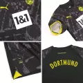 Kid's Borussia Dortmund Away Jerseys Kit(Jersey+Shorts) 2023/24 - thejerseys