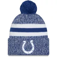 Men NFL Indianapolis Colts Royal Cuffed Knit Hat With Pom 2023 - thejerseys
