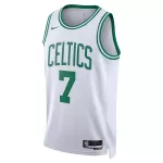 Men's Boston Celtics Jaylen Brown #7 White Swingman Jersey - Association Edition - thejerseys