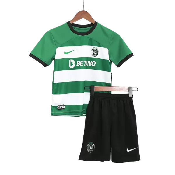 Kid's Sporting CP Home Jerseys Kit(Jersey+Shorts) 2023/24 - thejerseys