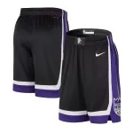 Men's Sacramento Kings Black Swingman Basketball Shorts - Icon Edition - thejerseys