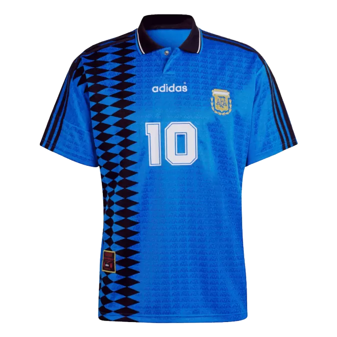 Argentina #10 Away Retro Soccer Jersey 1994 - thejerseys
