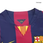 Barcelona MESSI #10 Home Retro Long Sleeve Soccer Jersey 2014/15 - thejerseys