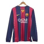 Barcelona MESSI #10 Home Retro Long Sleeve Soccer Jersey 2014/15 - thejerseys