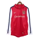 Arsenal Home Retro Long Sleeve Soccer Jersey 2000/01 - thejerseys