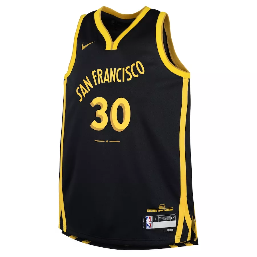 Youth Golden State Warriors Stephen Curry #30 Swingman Jersey - City Edition - thejerseys