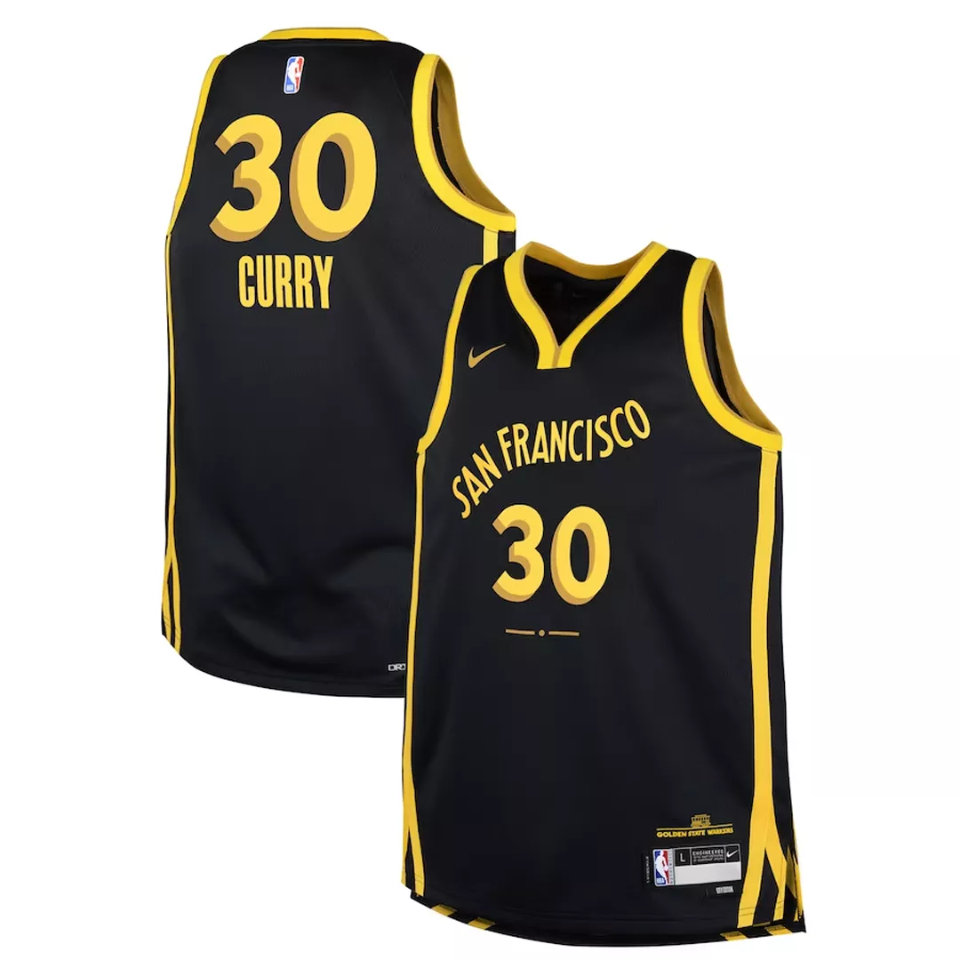 Youth Golden State Warriors Stephen Curry #30 Swingman Jersey - City Edition