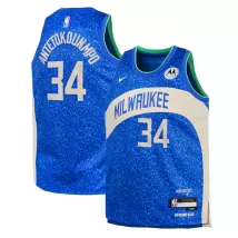 Youth Milwaukee Bucks Giannis Antetokounmpo #34 Swingman Jersey 2023/24 - City Edition - thejerseys