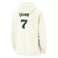 Men's Boston Celtics Jaylen Brown #7 Cream Pullover Hoodie 2023/24 - City Edition - thejerseys