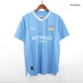 Men's Manchester City Japanese Tour Printing HAALAND #9 Home Soccer Jersey 2023/24 - Fans Version - thejerseys