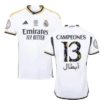 Men's Real Madrid CAMPEONES #13 Home Soccer Jersey 2023/24 - thejerseys