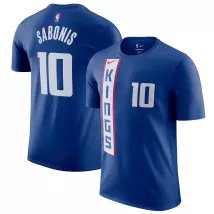 Men NBA Utah Jazz Domantas Sabonis #10 Blue City Edition T-Shirt 2023/24 - thejerseys