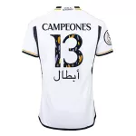 Men's Real Madrid CAMPEONES #13 Home Soccer Jersey 2023/24 - thejerseys