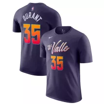 Men NBA Phoenix Suns Kevin Durant #35 Purple City Edition T-Shirt 2023/24 - thejerseys