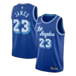 Men's Los Angeles Lakers James #23 Blue Hardwood Classics Swingman Jersey 2020 - Classic Edition - thejerseys