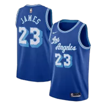 Men's Los Angeles Lakers James #23 Blue Hardwood Classics Jersey 2020 - Classic Edition - thejerseys