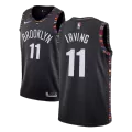 Men's Brooklyn Nets Irving #11 Black Swingman Jersey 2019/20 - City Edition - thejerseys