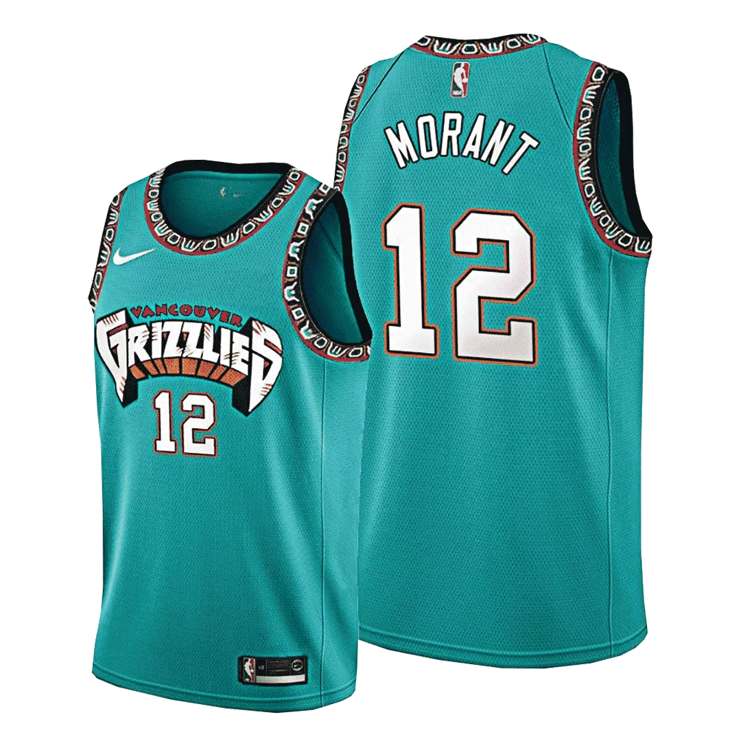 Men's Memphis Grizzlies Morant #12 Green Swingman Jersey - thejerseys