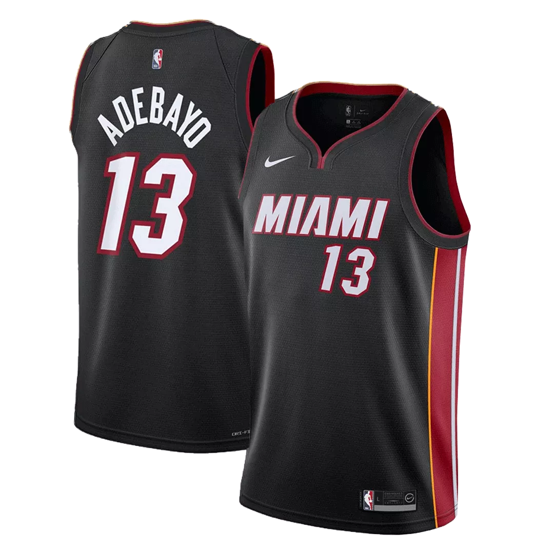 Men's Miami Heat Adebayo #13 Black Swingman Jersey - City Edition - thejerseys