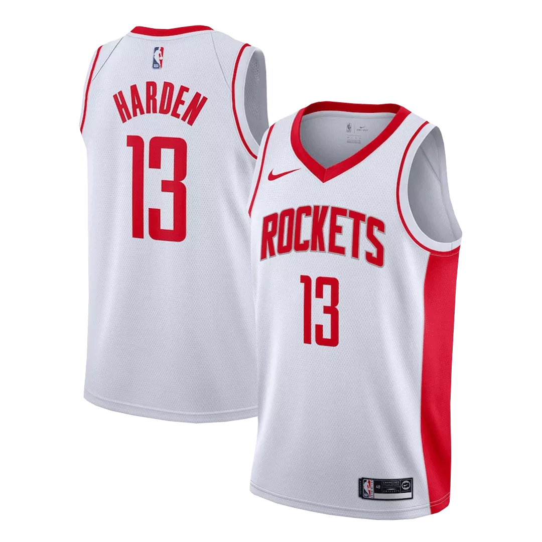 Men's Houston Rockets James Harden #13 White Swingman Jersey 2019/20 - Association Edition - thejerseys