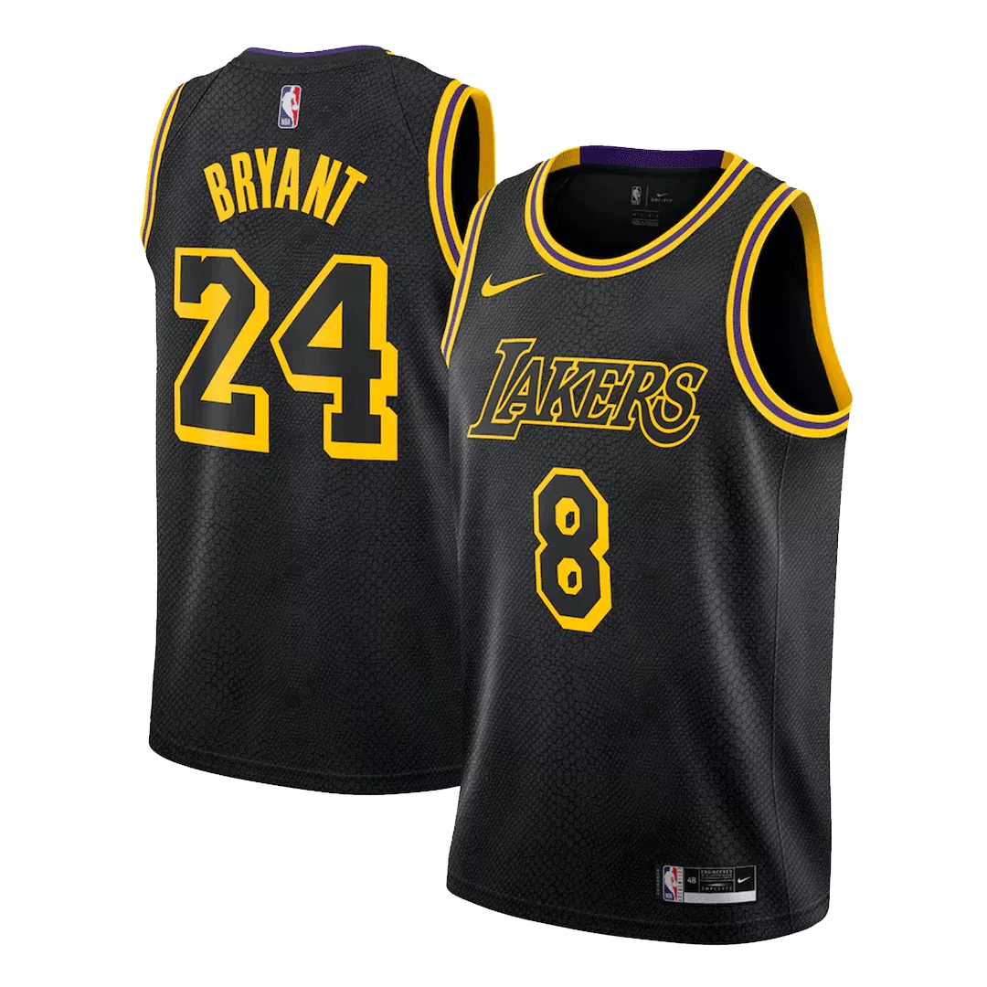 Men's Los Angeles Lakers Bryant #8 Black Swingman Jersey