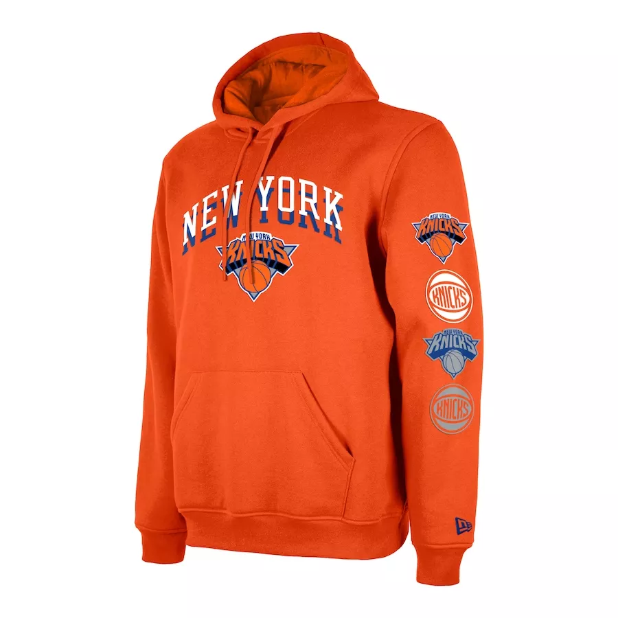 Men's New York Knicks Orange Pullover Hoodie 2023/24 - City Edition - thejerseys