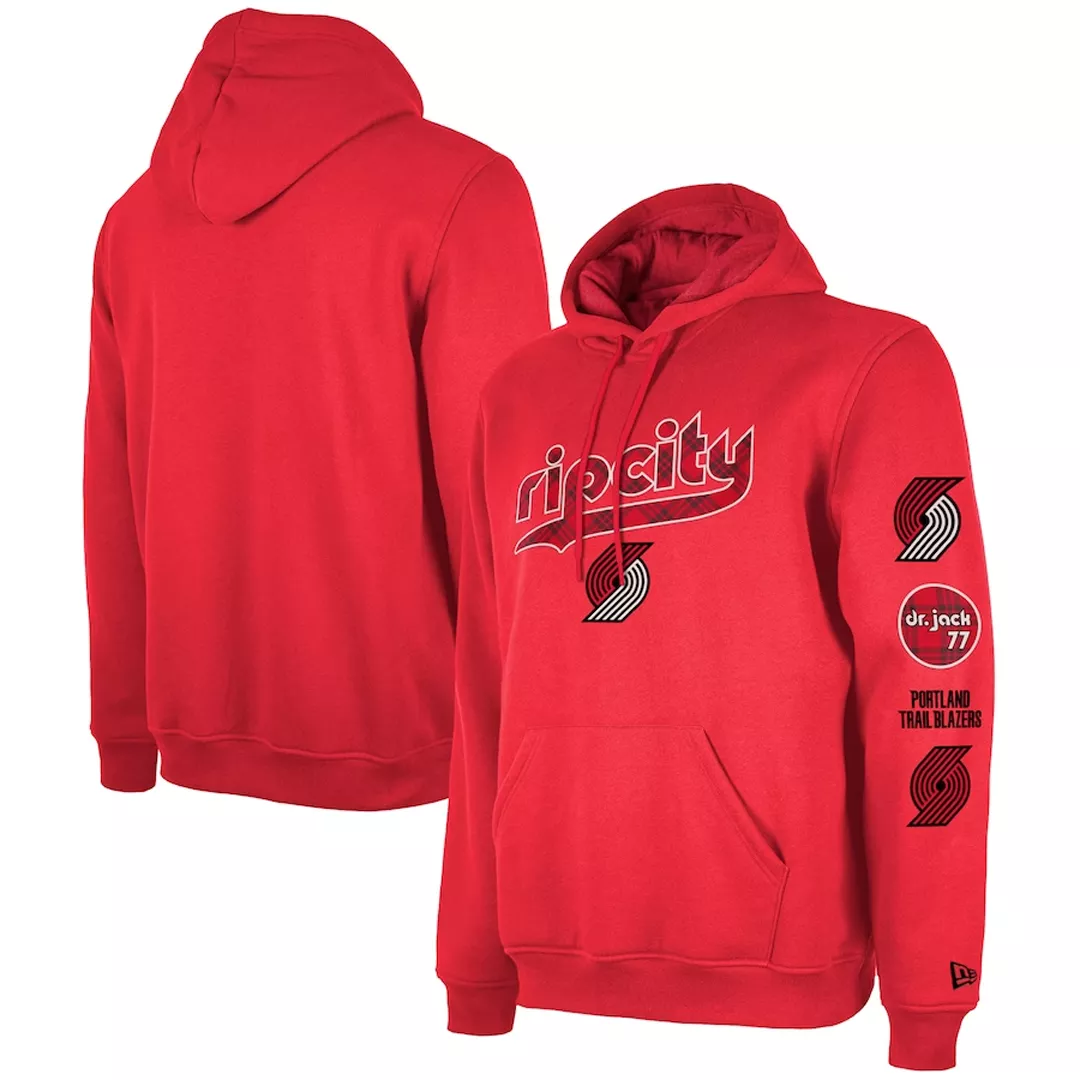 Men's Portland Trail Blazers Red Pullover Hoodie 2023/24 - City Edition