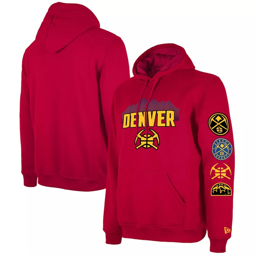 Men's Denver Nuggets Red Pullover Hoodie 2023/24 - City Edition