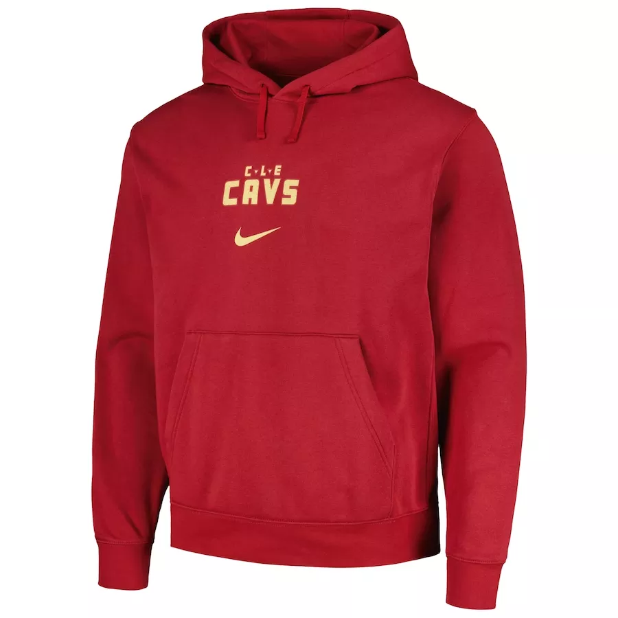 Men's Cleveland Cavaliers Wine Pullover Hoodie 2023/24 - City Edition - thejerseys