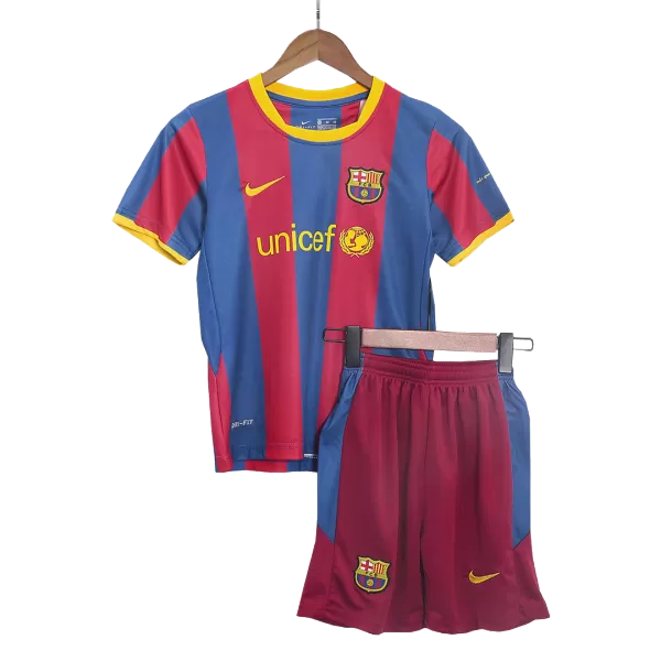 Kid's Barcelona Retro Home Jerseys Kit(Jersey+Shorts) 2010/11 - thejerseys