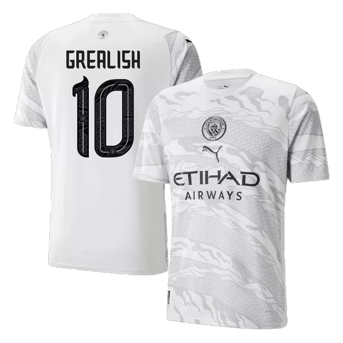 Men's Manchester City GREALISH #10 Year Of The Dragon Soccer Jersey 2023/24 - thejerseys