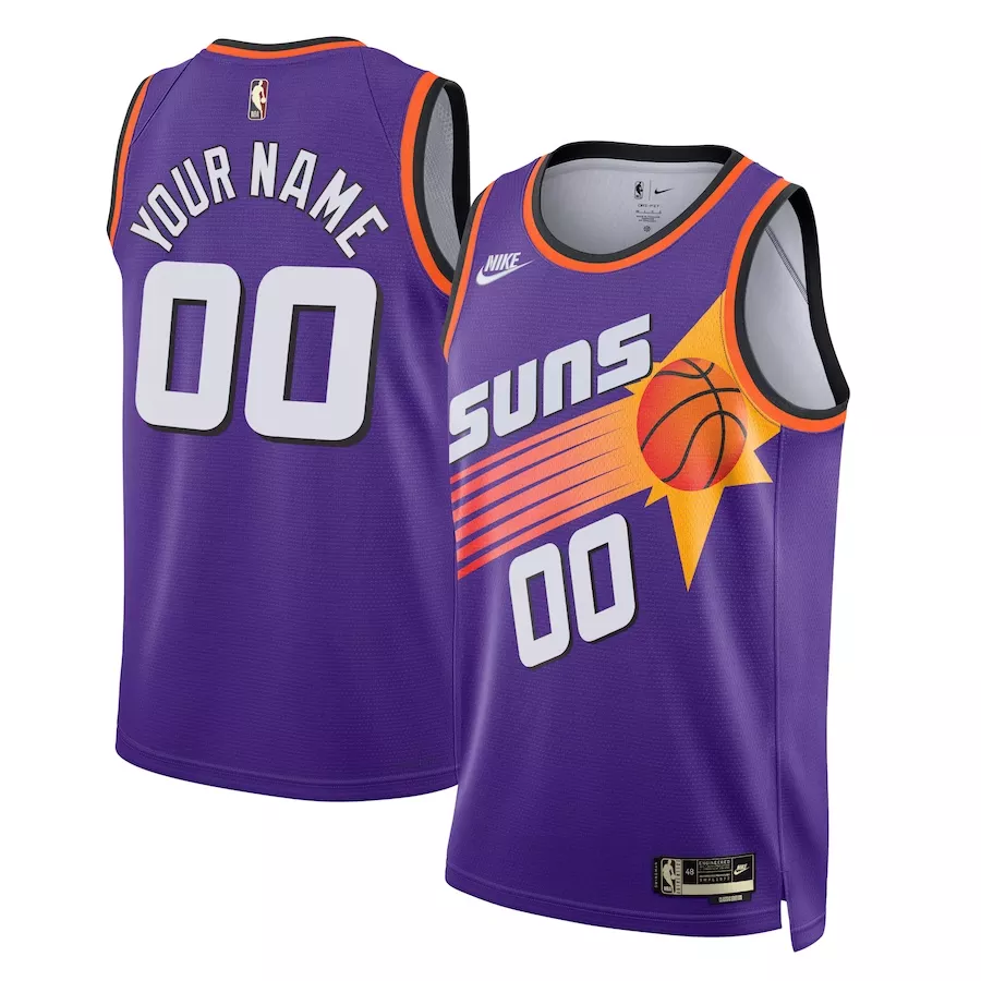 Men's Phoenix Suns Custom Purple Swingman Jersey 2022/23 - Classic Edition - thejerseys