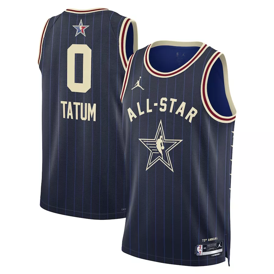 Men's All Star Jayson Tatum #0 Navy Swingman Jersey 2024 - Eastern Conference - thejerseys