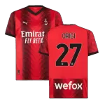 Men's AC Milan ORIGI #27 Home Soccer Jersey 2023/24 - Fans Version - thejerseys