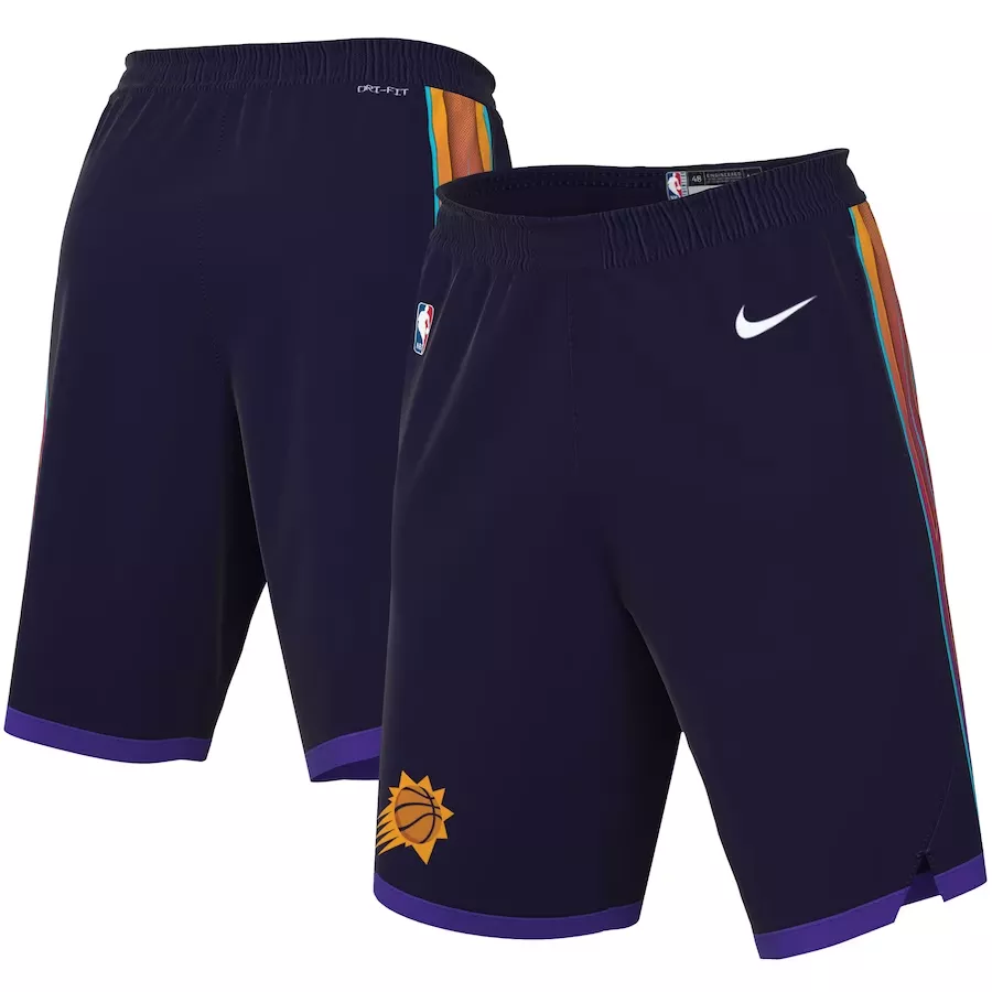 Men's Phoenix Suns Purple Swingman Basketball Shorts 2023/24 - City Edition - thejerseys