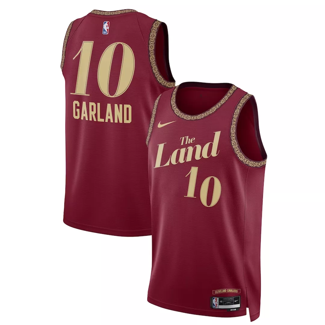 Men's Cleveland Cavaliers Darius Garland #10 Wine Swingman Jersey 2023/24 - City Edition