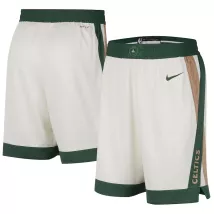 Men's Boston Celtics Cream Swingman Basketball Shorts 2023/24 - City Edition - thejerseys
