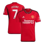 Men's Manchester United MOUNT #7 Home Soccer Jersey 2023/24 - thejerseys