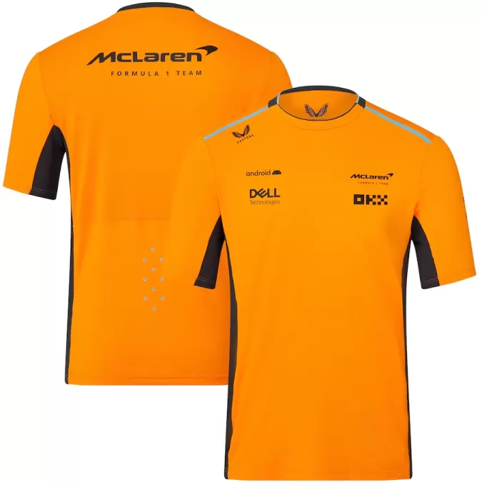 McLaren F1 Racing Team Set Up Orange T-Shirt 2023 - thejerseys